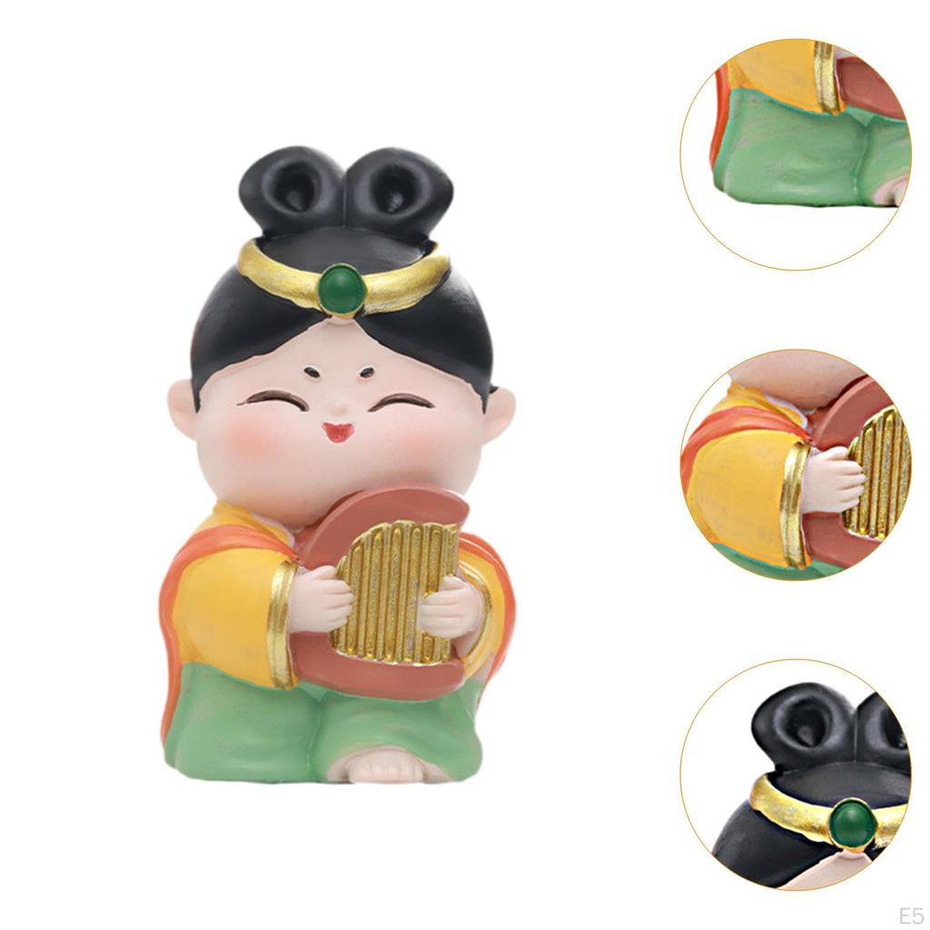 Bedroom Office Car Ornament Creative Chinese Doll Gift Desk Bookshelf Small Decor Souvenir
