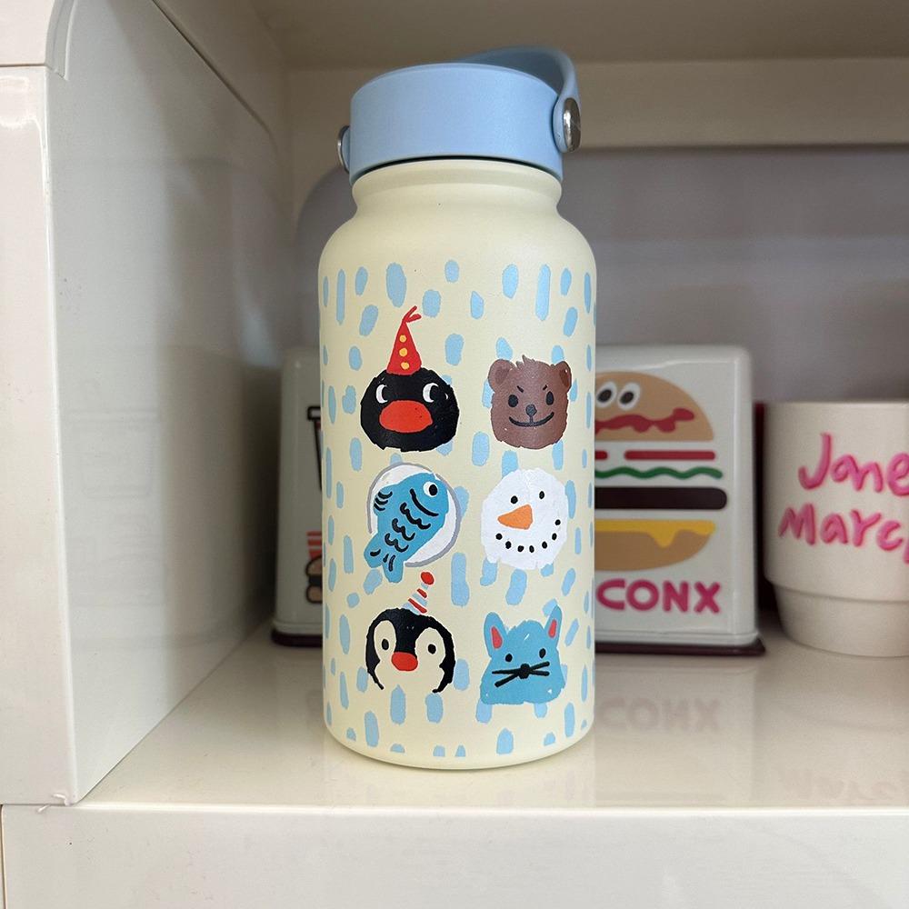 Nerezová ocel 304 Teplé hrnky Velkokapacitní láhev na vodu Přenosný izolační pohár