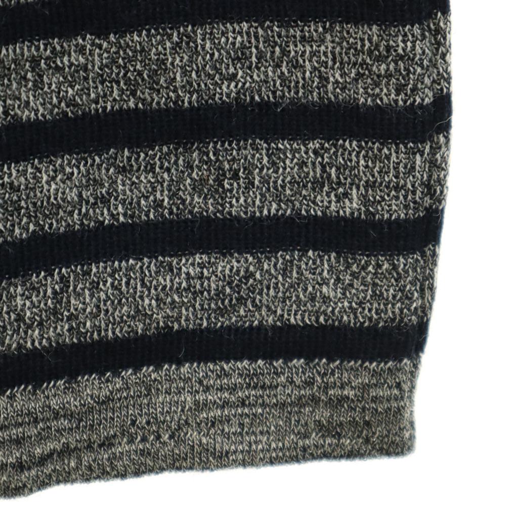 S.N.S. HERNING Border Pattern Long sleeve sweater S gray Men's Used