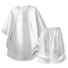 Herren Set Sommer Kurzarm Eis Seide Lässig Zweiteiliges Set
