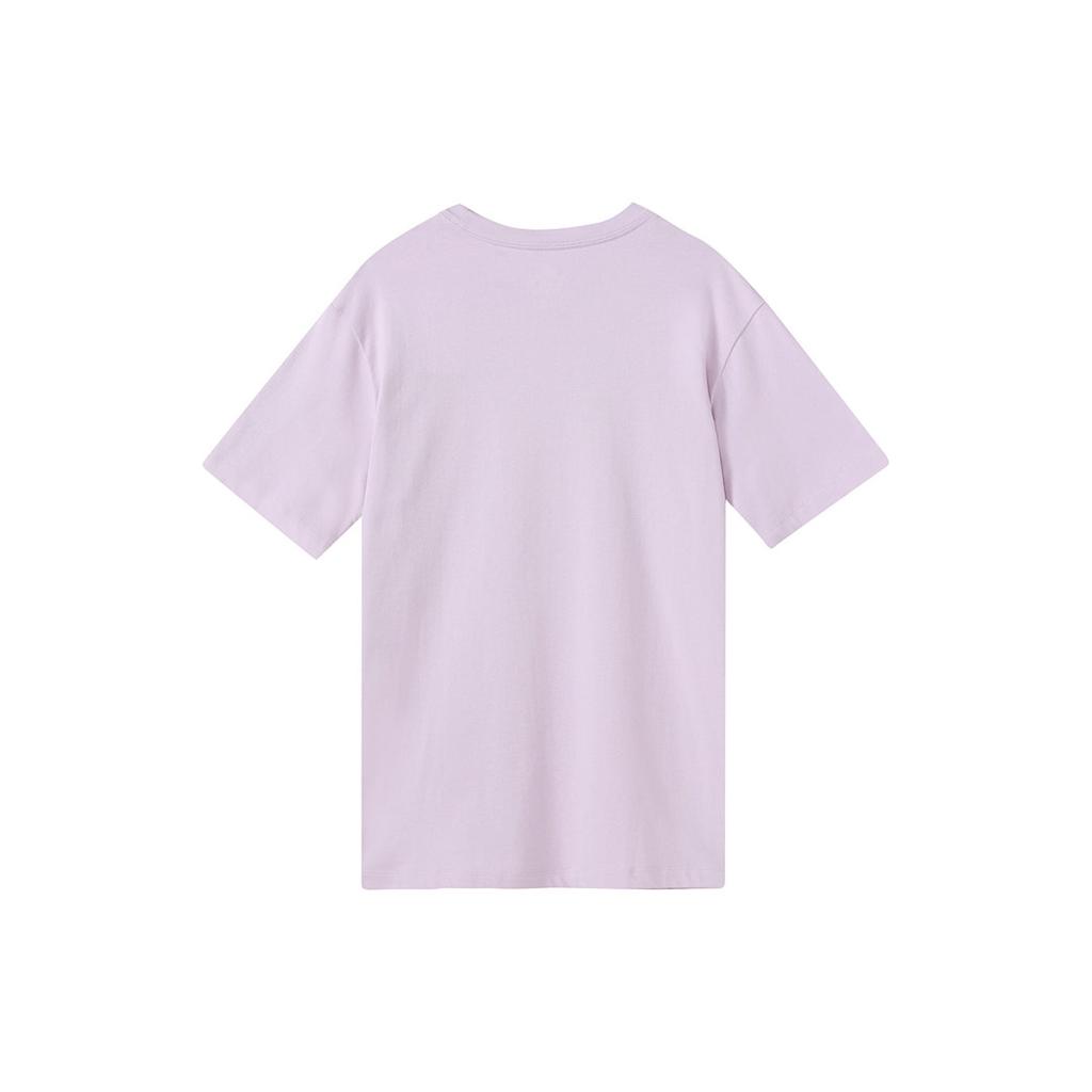 Nike Sportswear Graphic Sneaker Logo Print Short Sleeve T-Shirt Women Tops Pink Purple DR9021-530