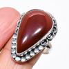 Carnelian Gemstone Handmade 925 Sterling Silver Jewelry Ring Size 8 KJ-321