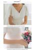 Plus Size Chiffon Light Wedding Dress with Short Sleeves - Perfect for Outdoor Weddings, Travel Photography, Banquets, and Evening Events with Veil