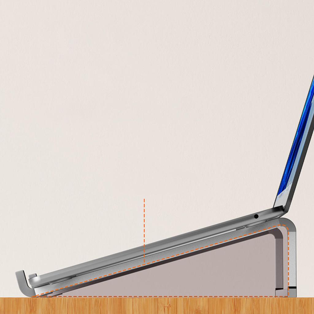Aluminum Alloy Laptop Holder Stand Desktop Height Increase Foldable Heat Dissipation Bracket Anti Slip For All Notebook