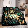 1pc Addams Family Flannel Blanket [Cozy Throw Blanket] For Sofa, Bed, Travel, Camping, Livingroom, Office, Couch, Chair, And Bed