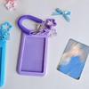 Pack of 4pcs Star Shaped Keychain Card Pocket Secure Lock Lightweight Portable Multiple Colors Plastic Construction