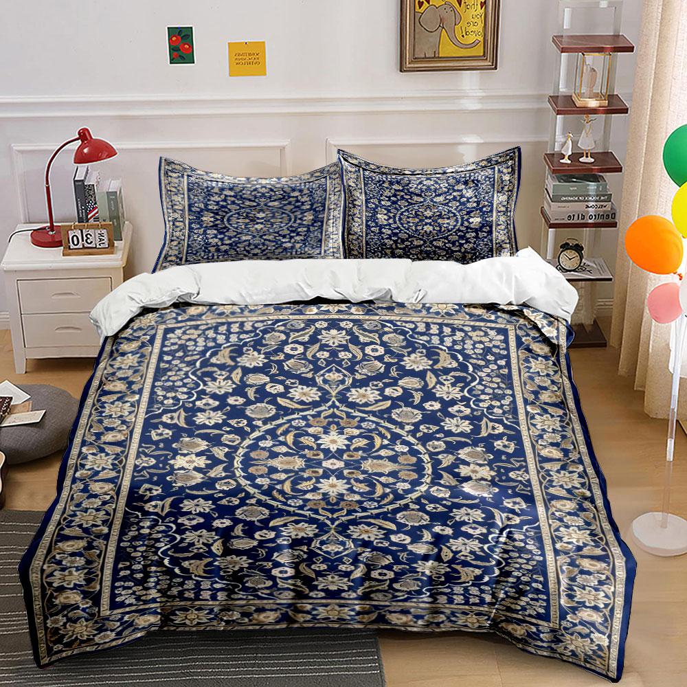 Floral and vine motifs. Bedding sets Duvet cover sets Duvet covers Pillowcases(1 * Duvet Cover 2 * Pillowcases without duvet insert) 135x200cm