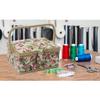 Sewing Large Capacity Floral Pattern Storage for Home Sewing Kit Easy to DIY Craft Gift for D&D Box, Case, Portable, Use, Storage, Carry,