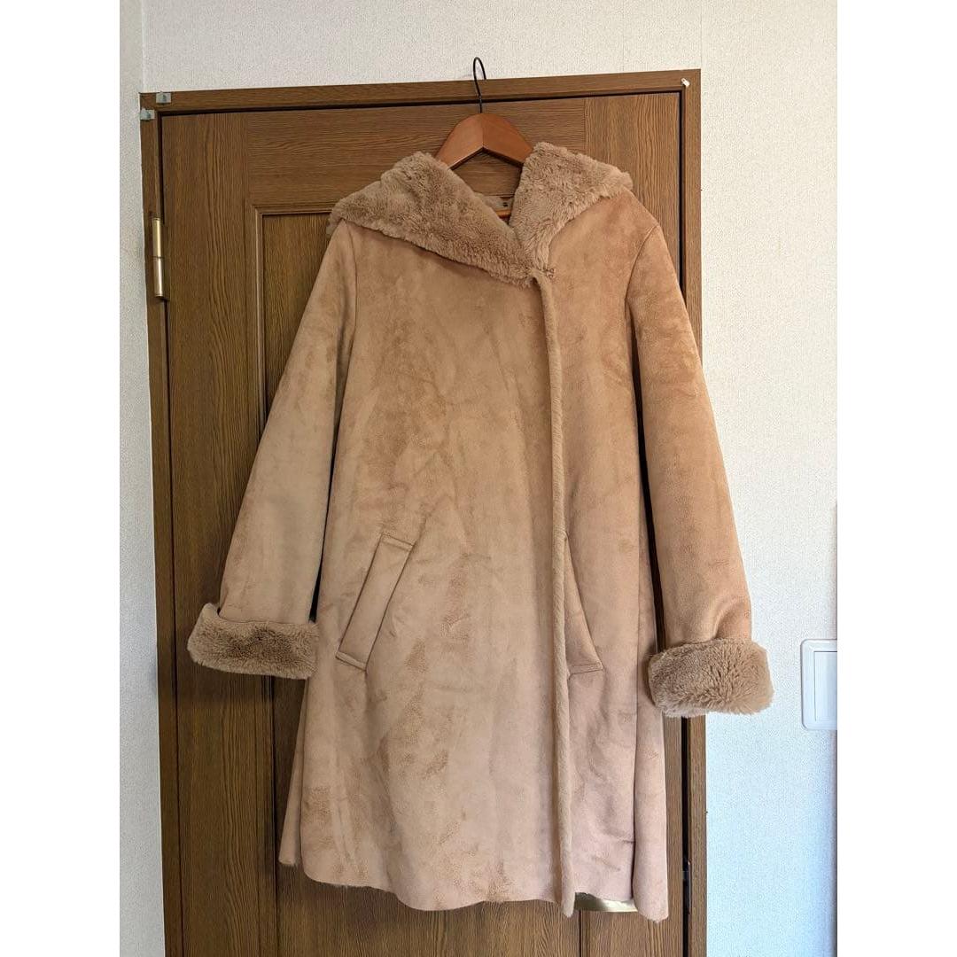 Until 5/26 earth hooded beige long coat