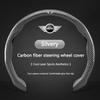 Car Carbon fiber Anti-slip Steering Wheel Cover Protective FFor BMW Mini Cooper R50 R53 R55 R56 R60 R61 F54 F55 F56 Sticker pu2