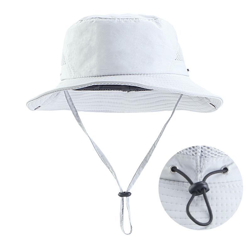 Outdoor Waterproof Bucket Hat Summer Female Anti-ultraviolet Sunshade Mountaineering Sun Hat Parent-child Anti-sun Hat