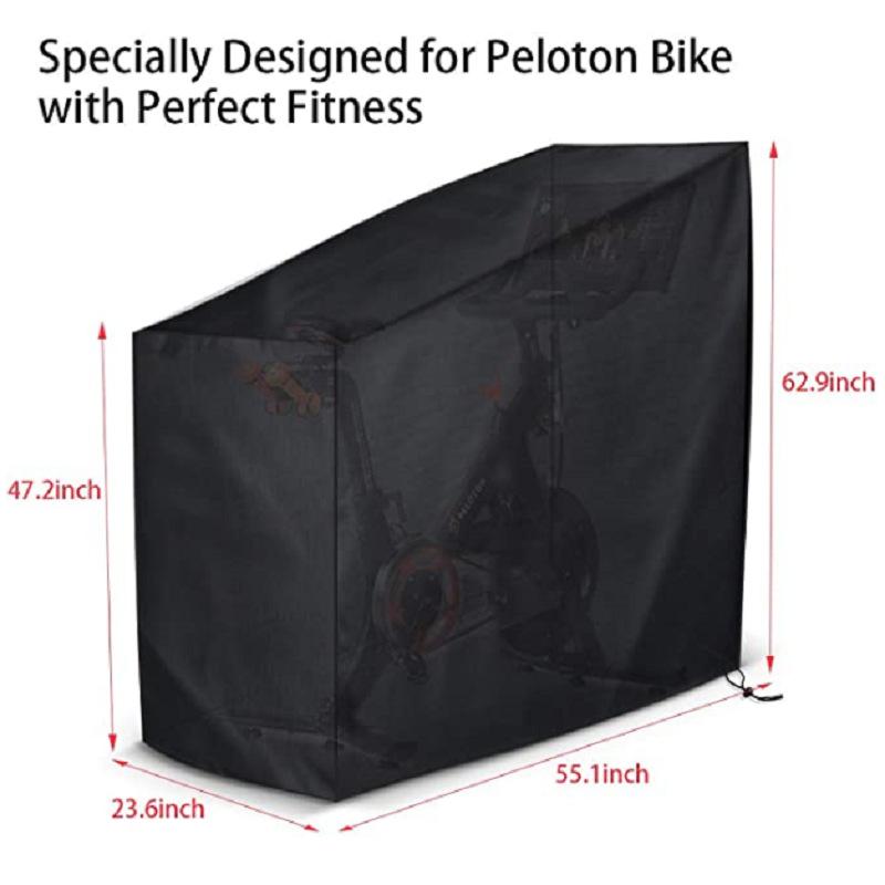 Multi-Function Exercise Bike/Spinning Cover, Indoor & Outdoor Waterproof Dustproof, Black Furniture-Grade Bicycle Protector