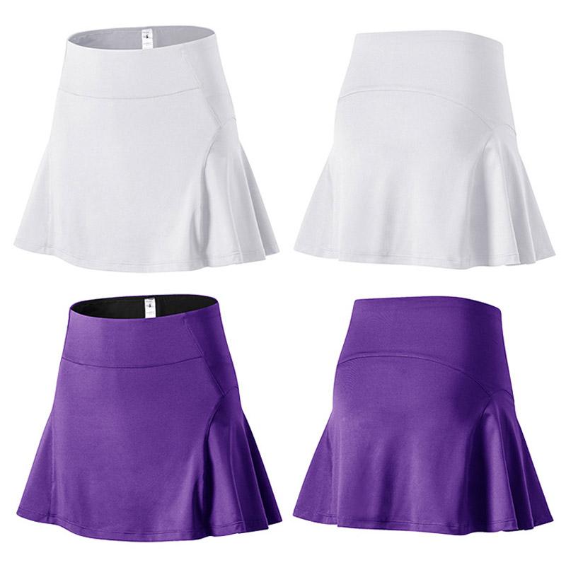 Women Running Skirt High Waist Double Layer Fitness Quick Dry Short Skirt