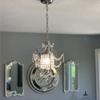 Modern Crystal Chandelier Farmhouse Ceiling Light Decor Lamp for Dining Living Room Bedroom Restaurant Home Hotel Loft