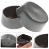 CALLARON 4pcs Bearing Rubber Cover Stainless Steel Dust Cover Bearing Cap Straight Repair Trailer Hub Cover Trailer Cap Black