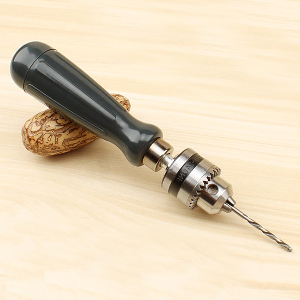 DIY Craftwork Manual Drilling Tool Hand Twist Drill Set with 1.5mm-5.0mm Bits Multifunction Hand Twist Drill DIY Tool