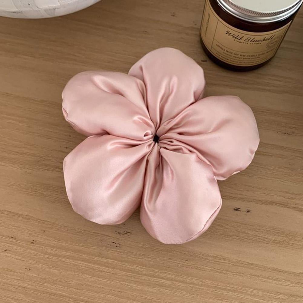 Handmade Flower Hair Tie Cotton Hair Bands Women Fashion Accessories Hair Scrunchies Ponytail H E8J6
