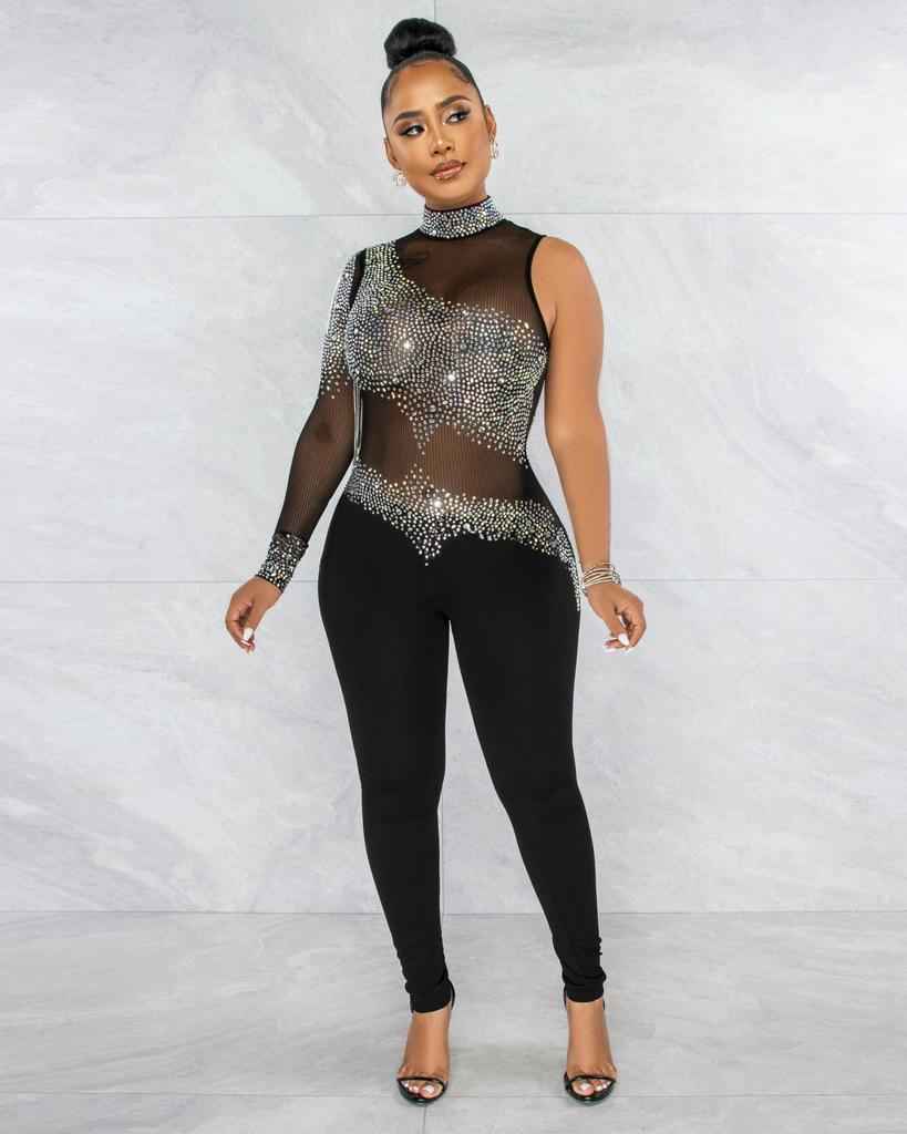 European & American Sexy Slimming Jumpsuit for Nightclubs - SK6017