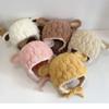 Chapeau d'agneau en peluche pour bébé automne et hiver chapeau d'oreille mignon jeunes enfants hiver garçons et filles chapeau de laine pour bébé