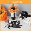 Halloween Pumpkin Leaf Garland With Creepy Eyes For Party Decor And Table Centerpiece