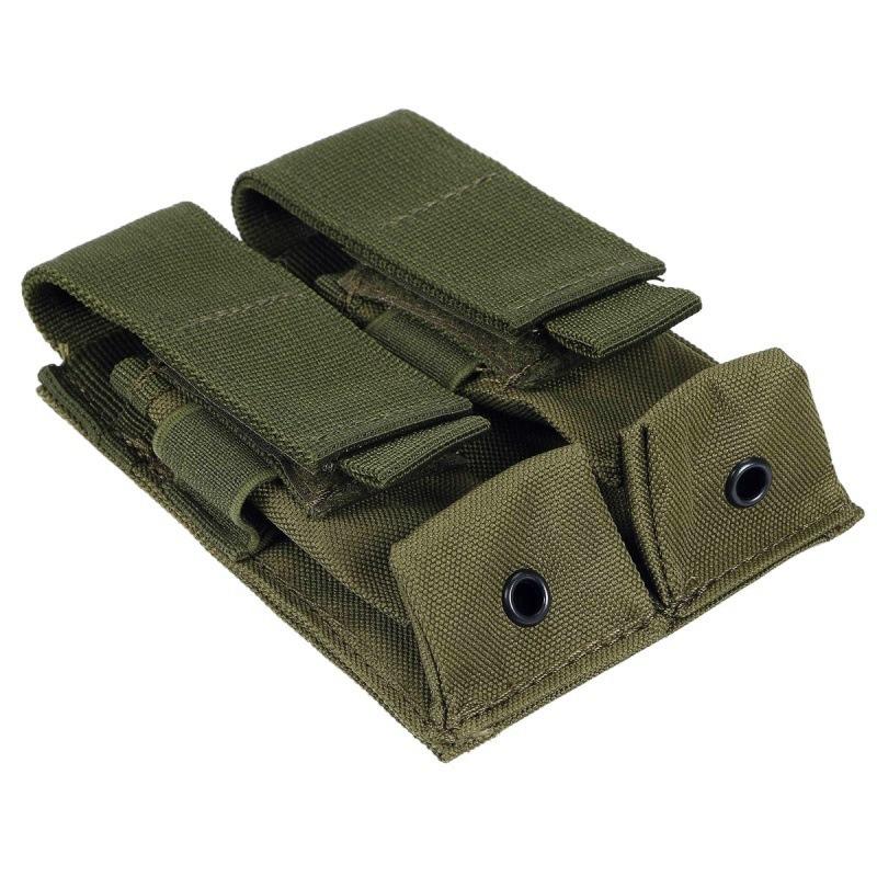9MM Double Magazine Pouch Molle Vest Pouches Mag Holder Flashlight Holster Outdoor Hunting Accessories Waist Bag