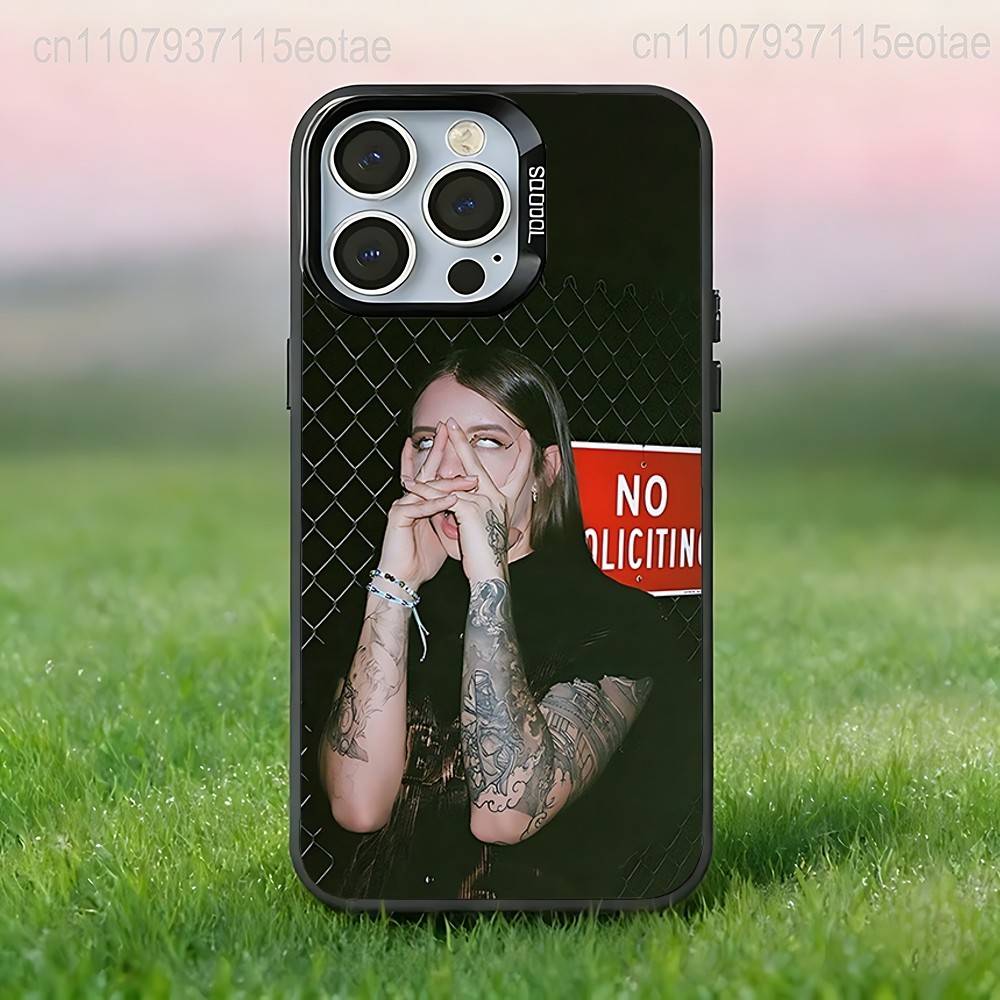 Y-Young Miko SINGER Phone Case For iPhone 17,16,15,14,13,12,11,Pro,XS,Max,Plus,Mini,SE4,E Black Matte Shockproof Cover