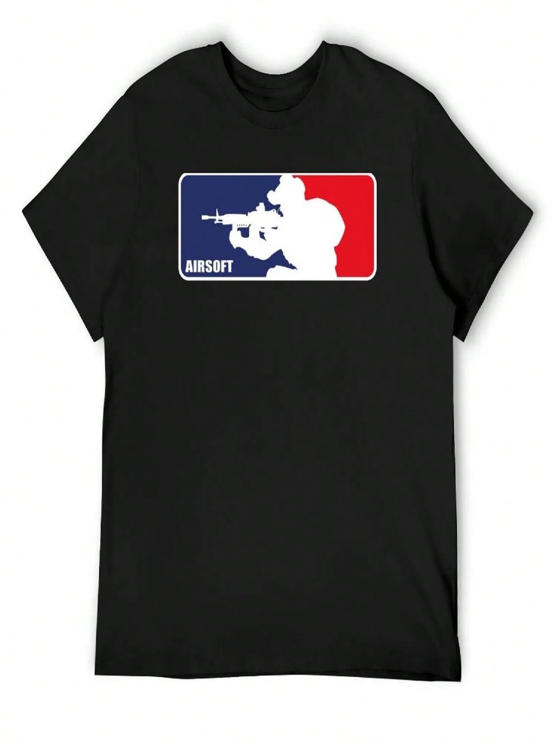 Airsoft Logo T-Shirt Anime Cotton Graphic Tees Plus Size Clothes Blacks unisex Workout Shirt S разноцветный