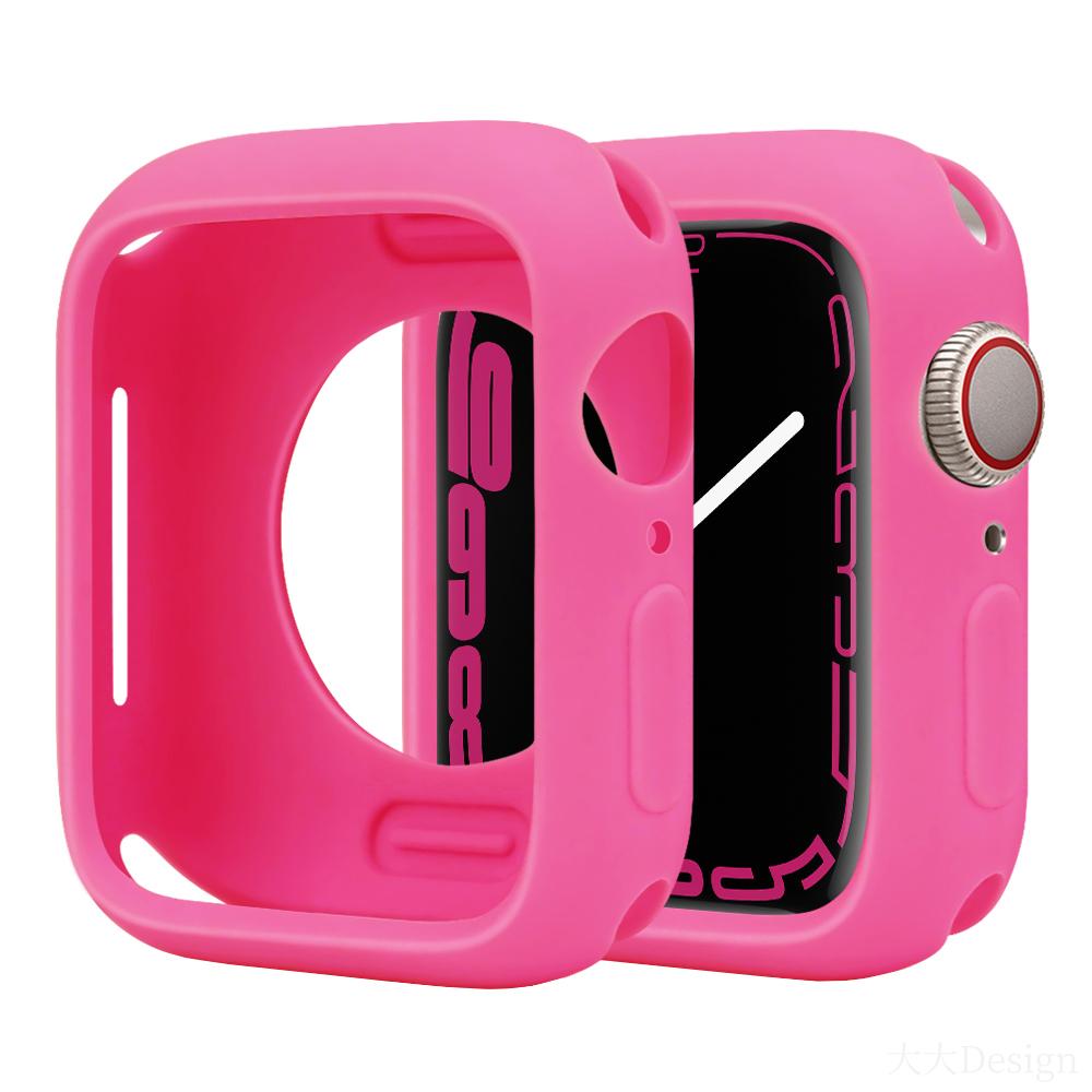 Soft Silicone Case for Apple Watch Series8/7/6/5/4/3/SE Cover Case for iWatch Slim Tpu Bumper Protector 38MM 40 41MM 42 44 45MM