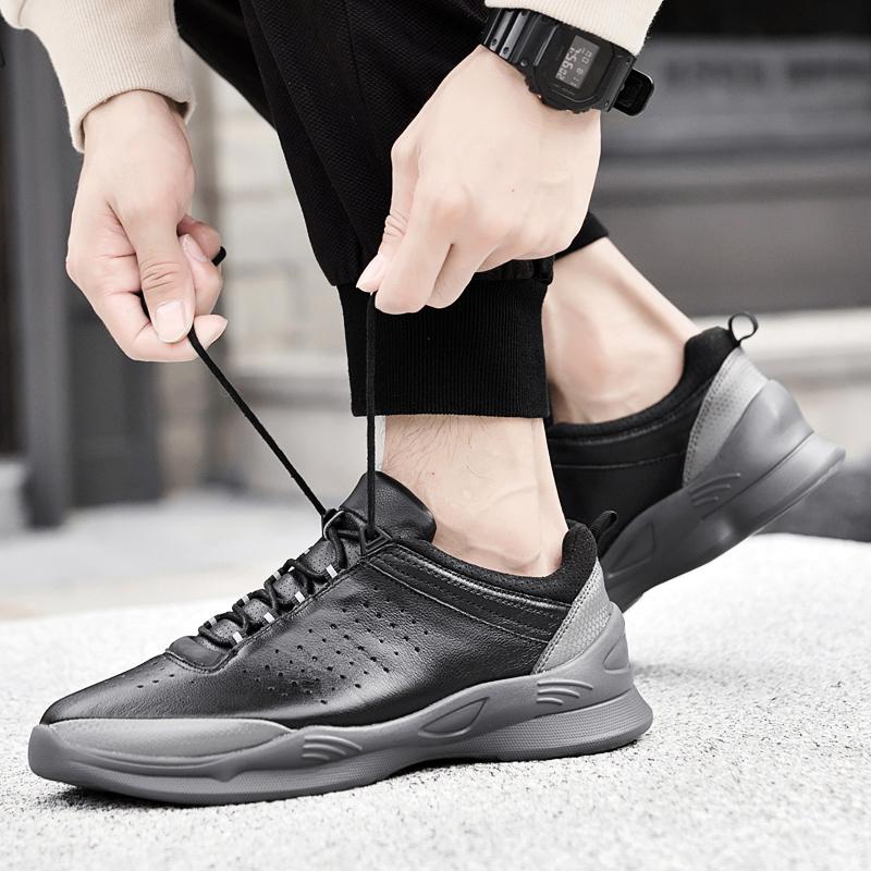 Fashion 2025 Hot Sale Men Sneakers Handmade New Tenis Sport Shoes Genuine Leather Men's Walking Shoes Comfortable Outdoor Casual Shoes