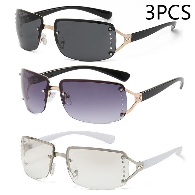 French Retro Large Frame Middle Face Mask Sunglasses Female Instagram Niche Network Red Street Po Y2k New Sunglasses