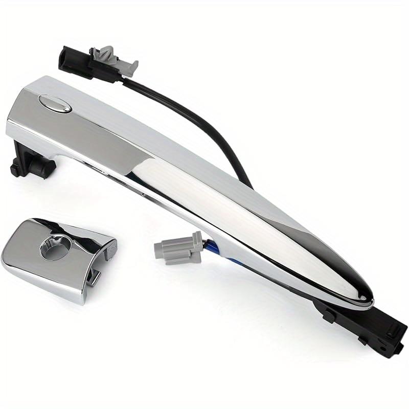 Exterior Chrome Door Handle Front Left Driver Side, for Nissan Sentra Maxima Murano Leaf Replace 806469N00A 80646-9N00A