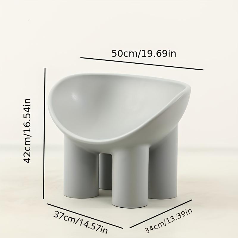 Scandinavian-Style Plastic Elephant Leg Chair, Durable Oval Lounge Stool for Leisure Change Shoe Stool