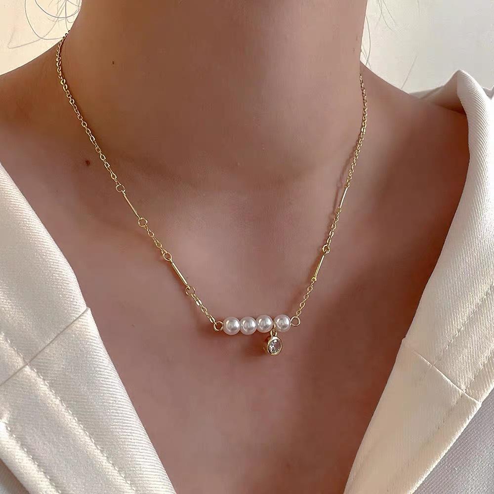 2023 Double-Layer Retro Pearl Necklace for Women - Luxury High-End Design Clavicle Chain