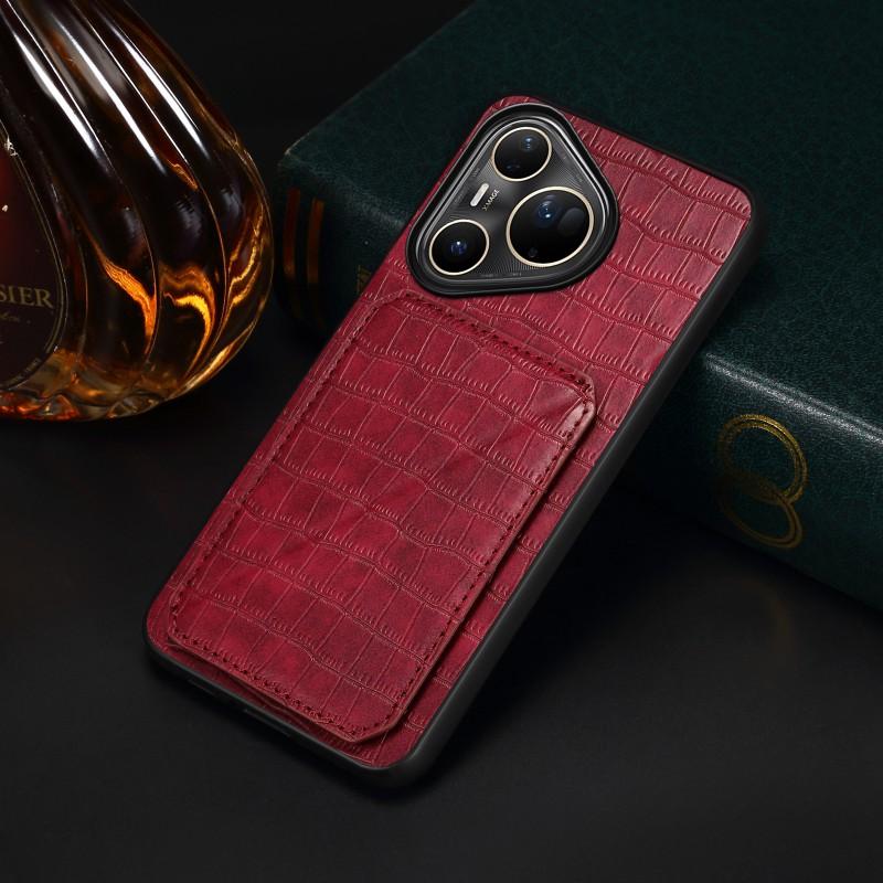 Slim Flip Phone Case With Card Slot Kickstand Pura 80 Ultra Pro P70 Mate70 Series Anti-Drop PU Leather Cover