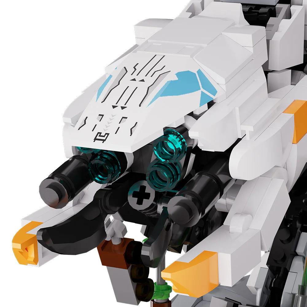 Gobricks Moc Zero Dawn Thunderjaw Briques Modèle Forbidden West Monstre Briques de Construction Jeu Briques Modèle Jouets Ensembles