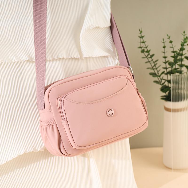 Versatile Women's Single Shoulder Bag, Casual and Simple Crossbody Bag, Waterproof Nylon Handbag Daily Use Phone Bag and Purses