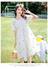 Summer Maternity Print Dress: Stylish Net Celebrity 2022 Collection - Lightweight and Advanced Design.