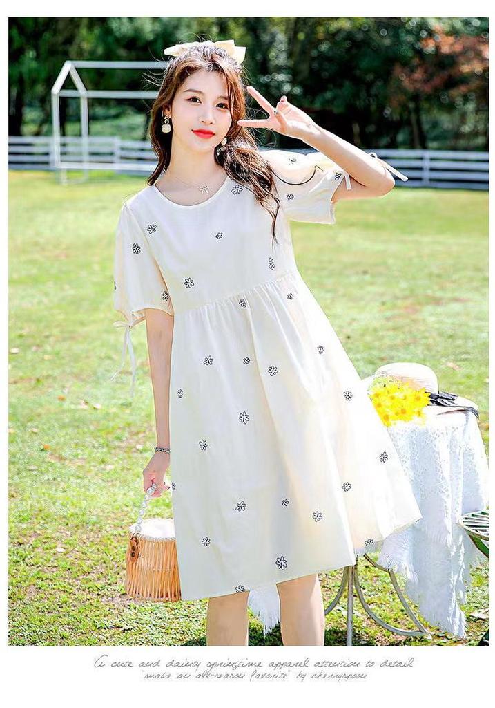 Summer Maternity Print Dress: Stylish Net Celebrity 2022 Collection - Lightweight and Advanced Design.