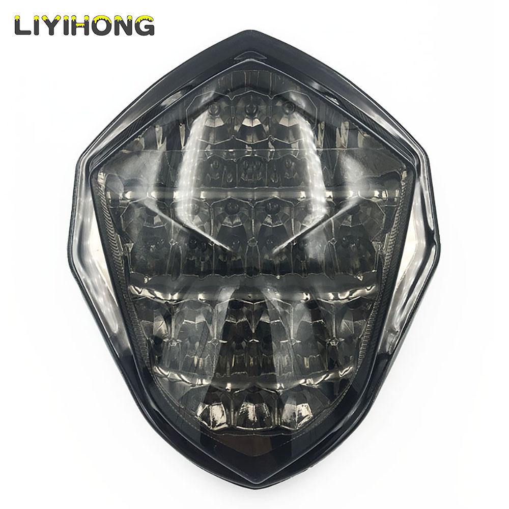 For Suzuki GSXR1000 GSX-R 1000 K3 K4 2003 2004 E-Mark Rear Tail Light Brake Turn Signals Integrated LED Light
