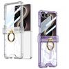 GKK Transparent Airbag Ring Holder with Built-in MagSafe Magnet for Samsung Z Flip8 Case