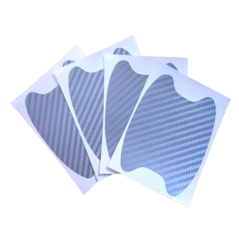 4pcs/Set Carbon Fiber Car Door Handle Cup Bowl Sticker Anti-Scratch Protective Cover Stickers Auto Exterior Styling Accessories