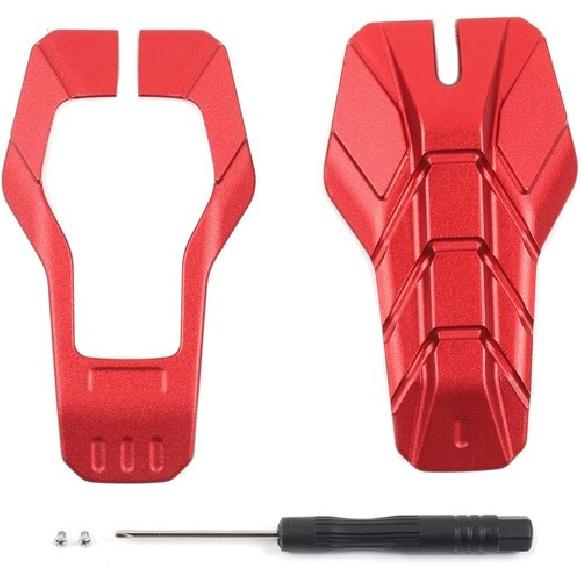 Aluminum Alloy Key Fob Cover Skin Case Protector For Ford F150 F-150 2015-17 Red