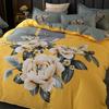 3D Digital Printed Thickened Twill Brushed Quilt Cover and Pillowcase Single and Double Bedding Three-piece Set