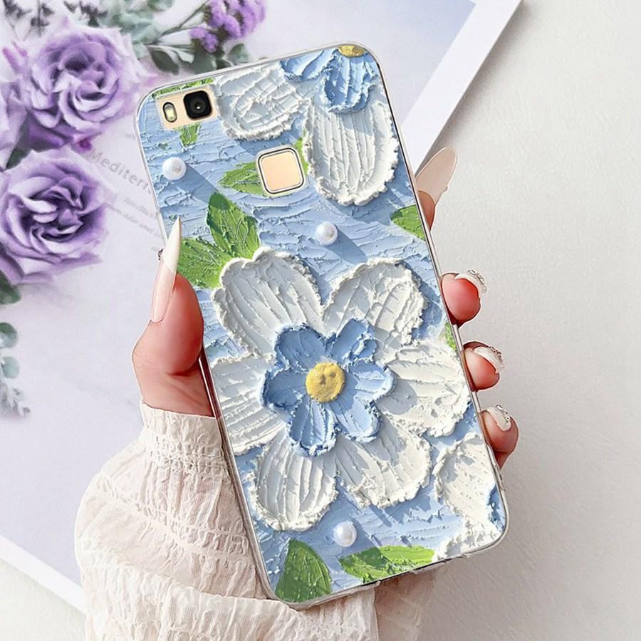

For Huawei P9 Lite Case VNS-L21 VNS-L31 Luxury flower Painted Proective Cover Soft Silicone Phone Case For HuaweiP9Lite Funda Huawei P9 Lite
