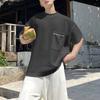 INCERUN Summer Men Short Sleeves Hollow See Through Casual Loose Basic T-shirts