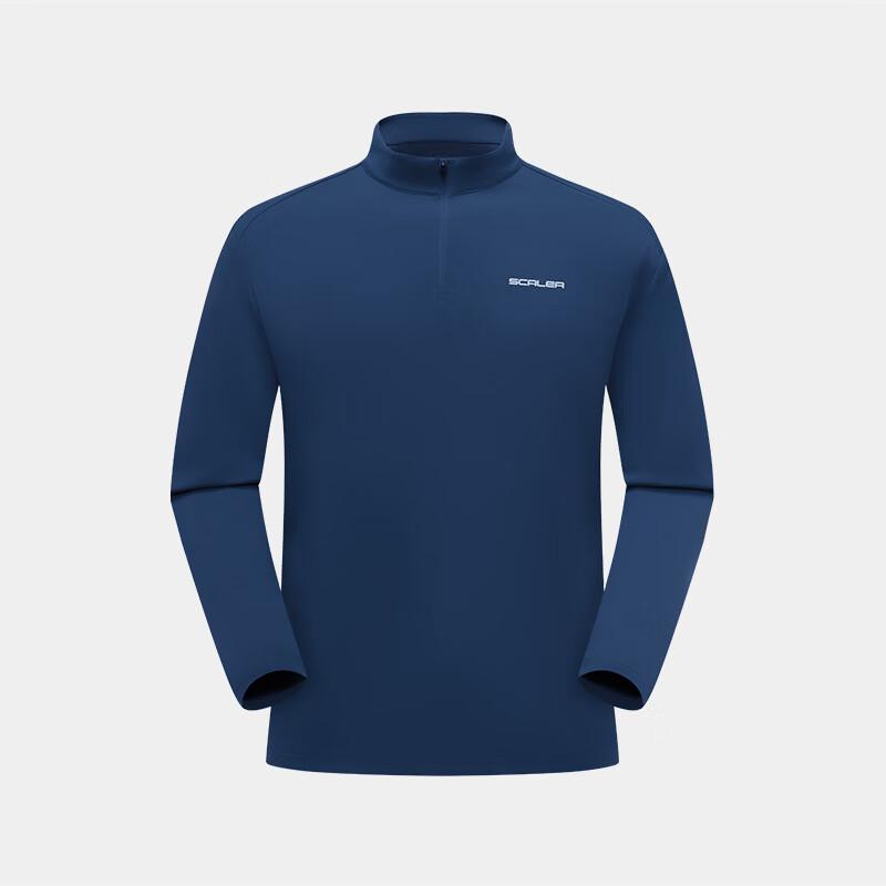 SCALER Men's Stand-Collar Long-Sleeve Sport T-Shirt