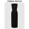 UR2026 Pleated Round Neck Sleeveless Dress