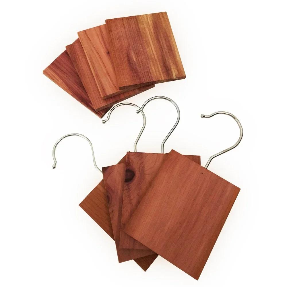 Cedar Blocks Moth Repellent Natural Wardrobe Refreshing Aromatherapy Moisture Odor Protection 2 Pack Cedar Hang-Ups Closet