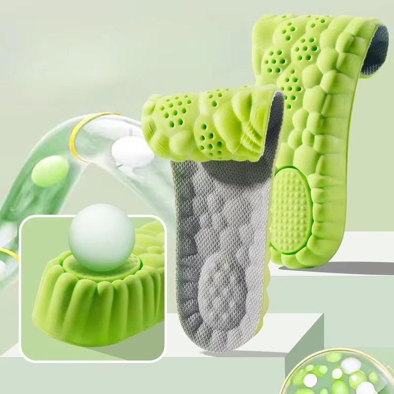 1Pair Height Increase Insoles Breathable Anti-Odor Insole Shock Absorbing Shoe Sole Soft Comfortable Sports Insole Air Insole