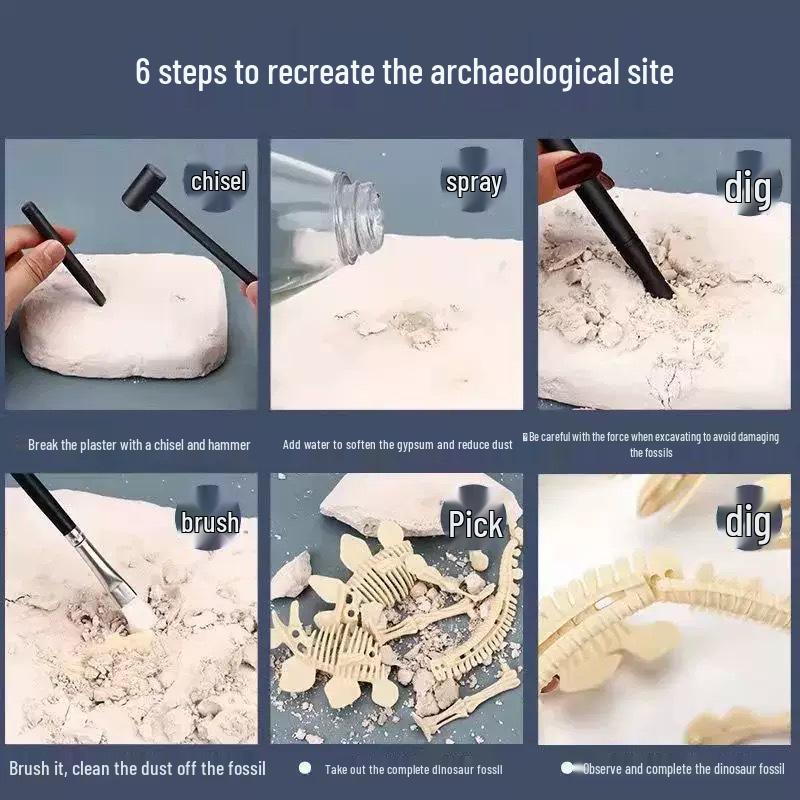 Dinosaur Fossil Excavation Kit: Educational Science Toy for Kids